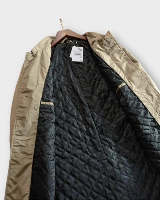 Imperméable Long Manteau | Homme Isolé Bouton Veste Vêtements D'Extérieur