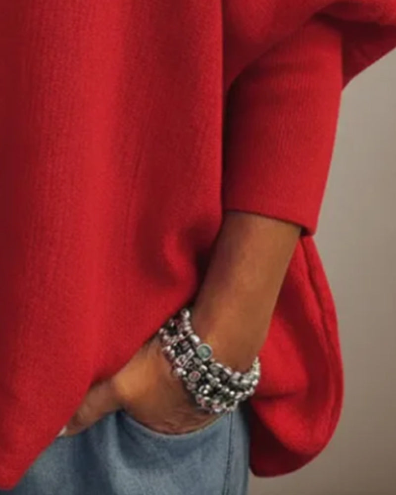 Pull Décontracté À Col En V