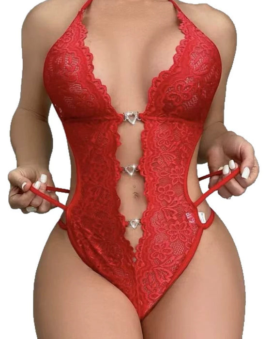 Combinaison Court Dentelle Creux