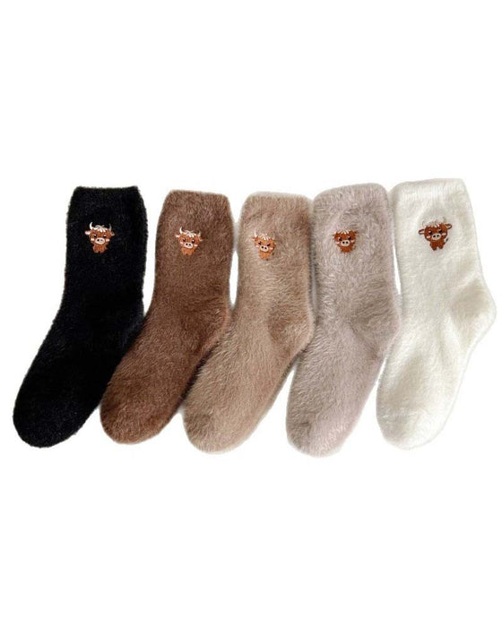 Chaussettes Mignonnes Vache Chaussons