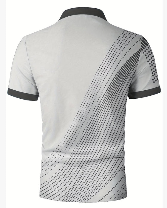 T-Shirt Homme Décontracté À Revers