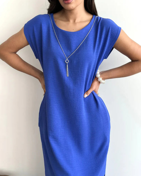 Robe Midi Longueur Fente Lâche