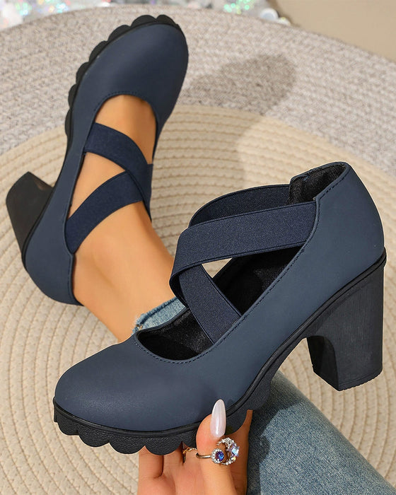 Chaussures Vintage Croix Lacets