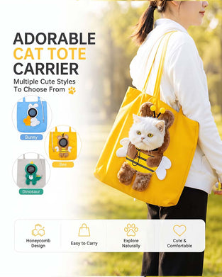 Sac Mignon Personnage Transporteur Animal Toile Tote
