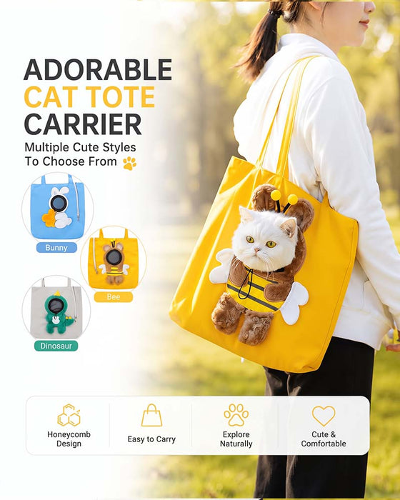 Sac Mignon Personnage Transporteur Animal Toile Tote