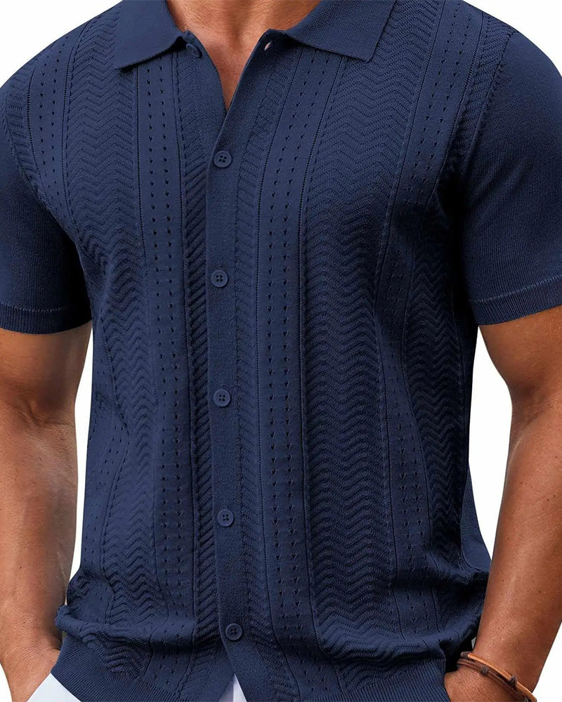 Chemises Dentelle Tricot Bouton