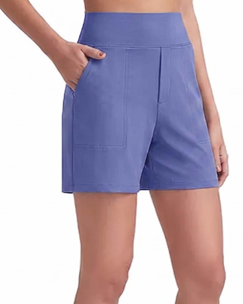 Short Taille Haute Athlétique Course