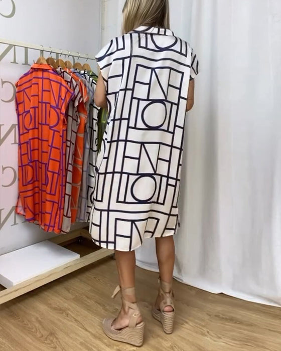 Robe décontractée imprimée pour femme