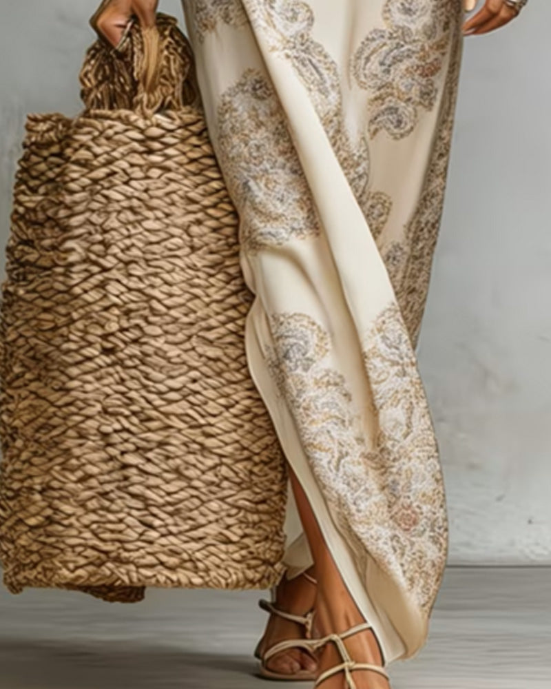 Robe Revers Imprimé Chemise