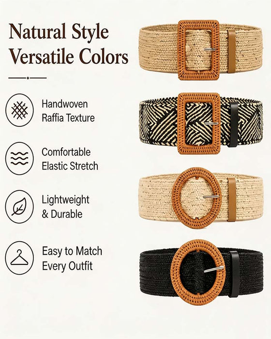 Ceinture Boho Style Boucle Élastique