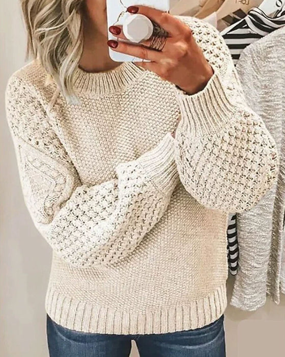 Pullover Polyvalent Unie Tricoté