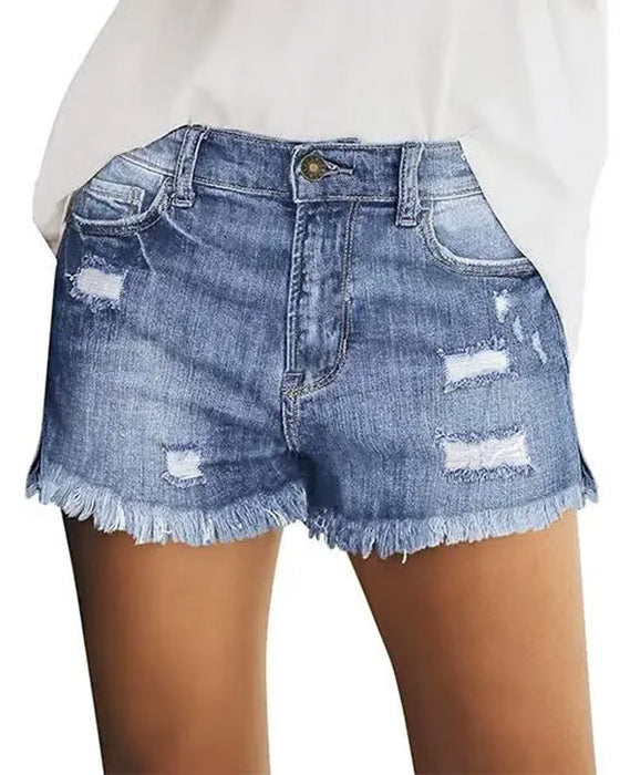 Short Brut Ourlet Denim