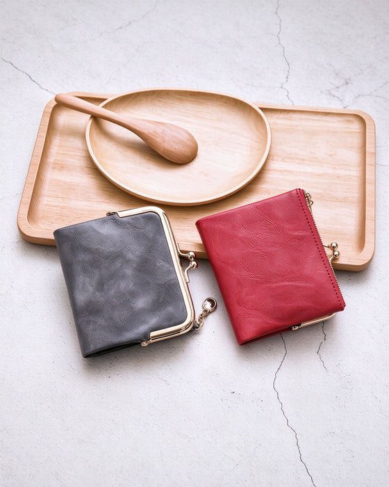 Mini Portefeuille Court Carré Mode Pour Femme