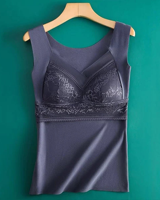 🔥Sous-Vêtements Thermiques 2 En 1 Avec Soutien-Gorge Intégré