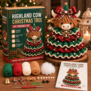 🎄 Kit DIY Arbre De Noël Animaux Au Crochet
