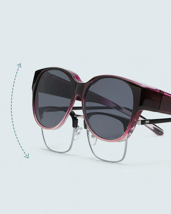 Lunettes De Soleil Rondes Tendance À Protection Uv400 Polarisée