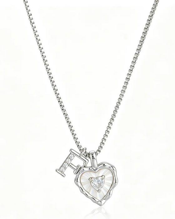 A–Z Micro-Pavé Lettre Initiale Pendentif Collier