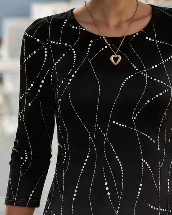 Robe Ligne Dégradée Bodycon Mini