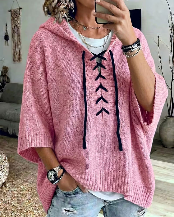 Pull Attache Capuche Décontracté