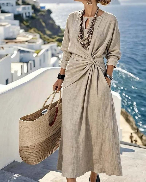 Robe Évidé Côté Twist Nœud