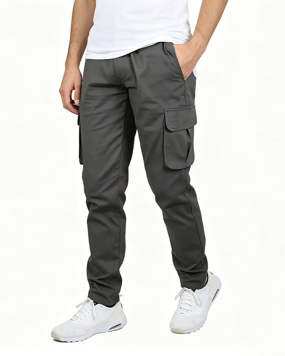 Pantalon Droit Multi-Poche Cargo