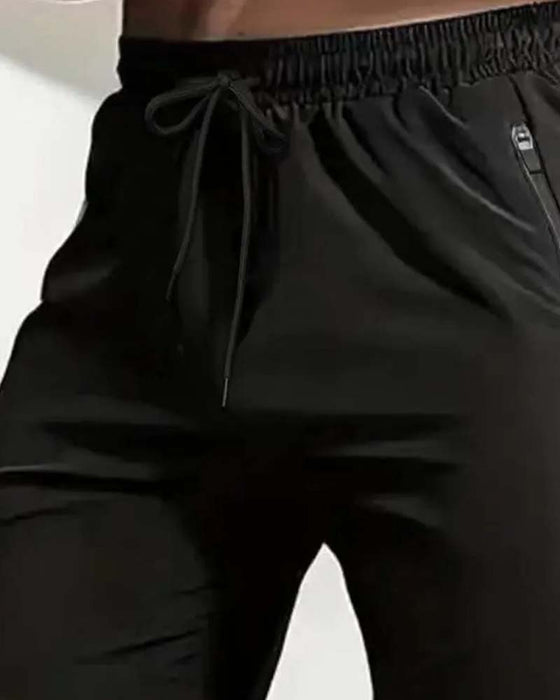 Short Cordon Fermeture Éclair Taille Élastique