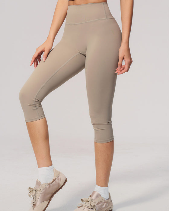 Leggings Yoga Taille Haute Mi-Longue