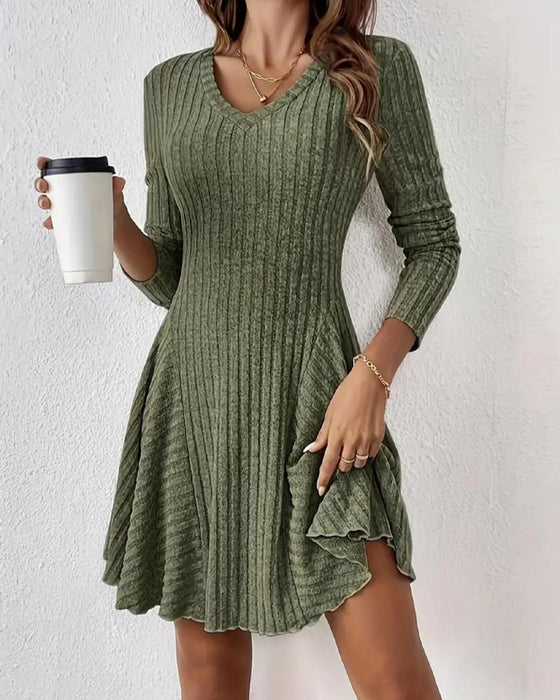 Robe Ligne A Manche Longue