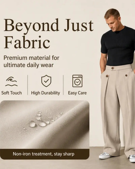 ⏰ Pantalon Homme Jambe Droite Anti‑Rides 👖