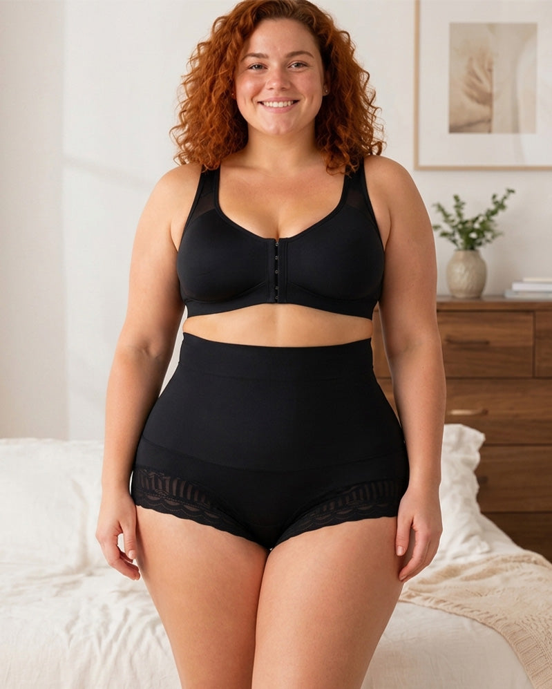 Culotte Gainante Femme Avec Contrôle Du Ventre Croisé