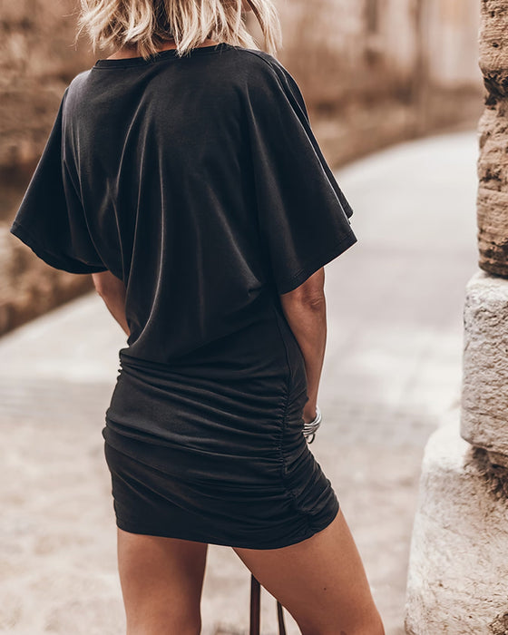 Robe Taille Froncée Bodycon