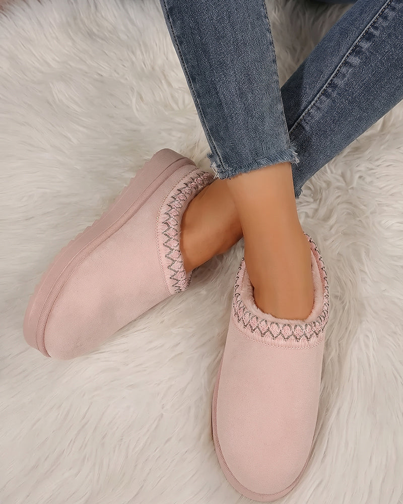 Femme Chaussons Slip-On