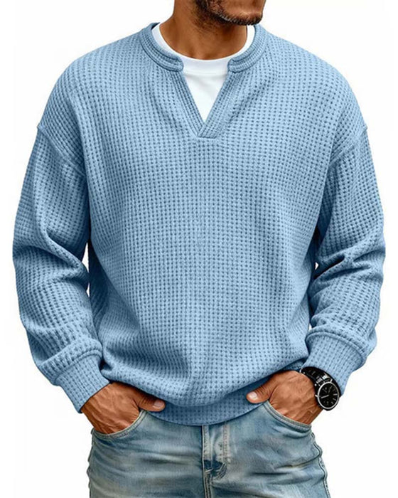 Sweatshirt Homme Col Rond Fausse Superposition