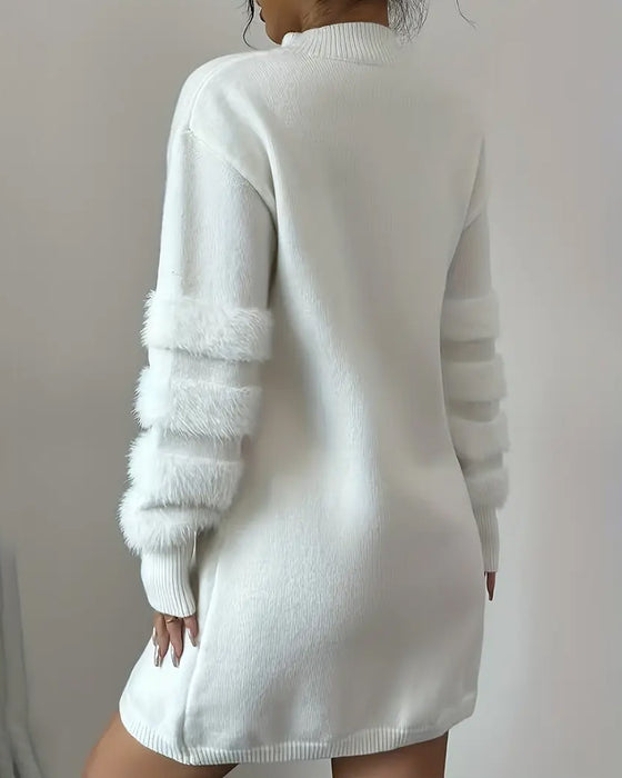 Robe Élégante Et Stylée À Col Haut