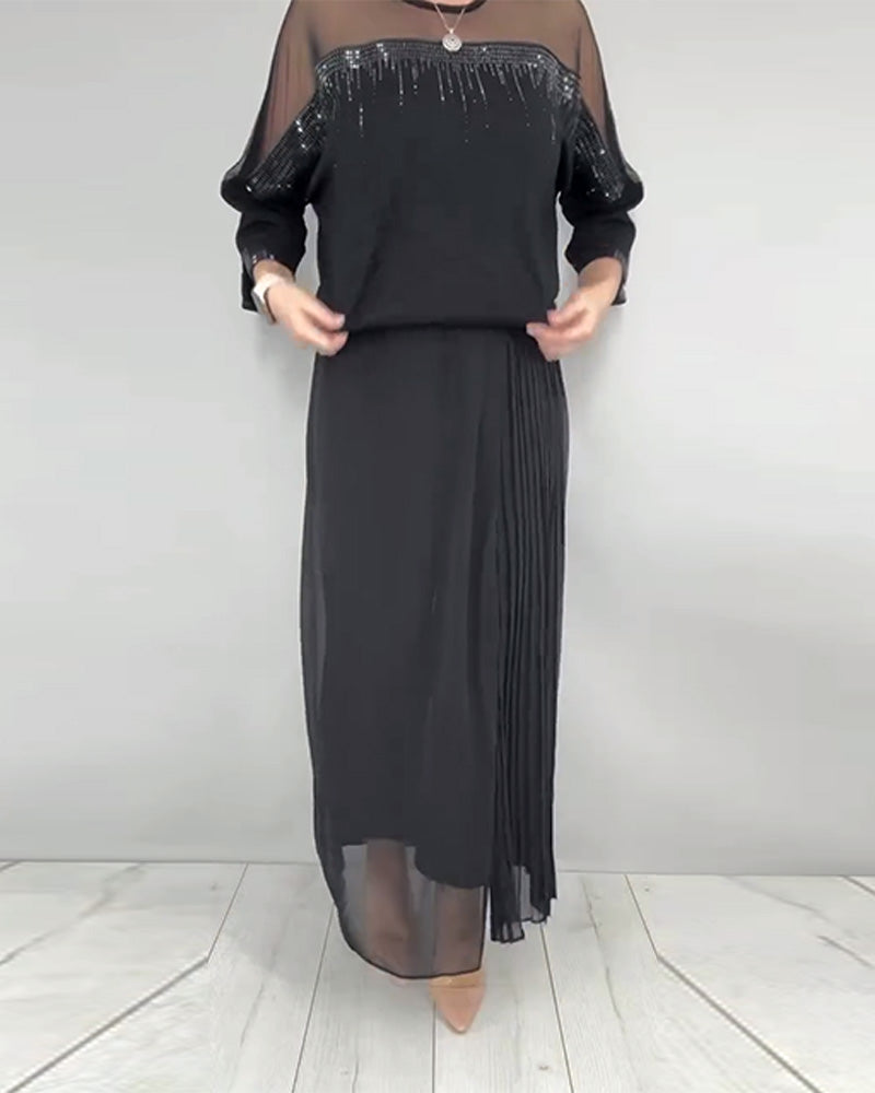 Blouse Maillage Éclaté Loose