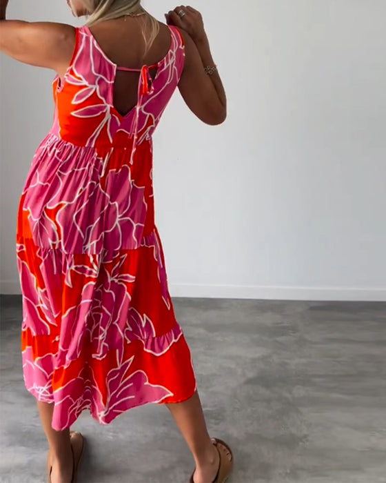 Robe femme imprimée patchwork