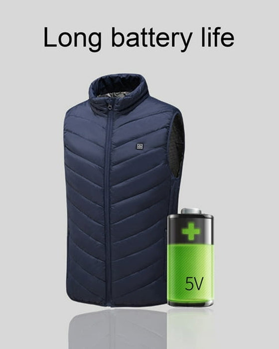 Gilet décontracté intelligent chauffant