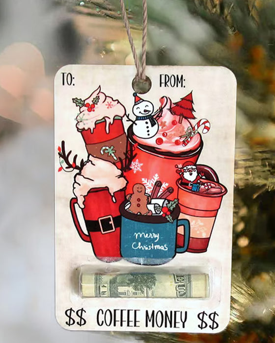 🎅💸 Porte-monnaie en Bois Fait Main Cadeau