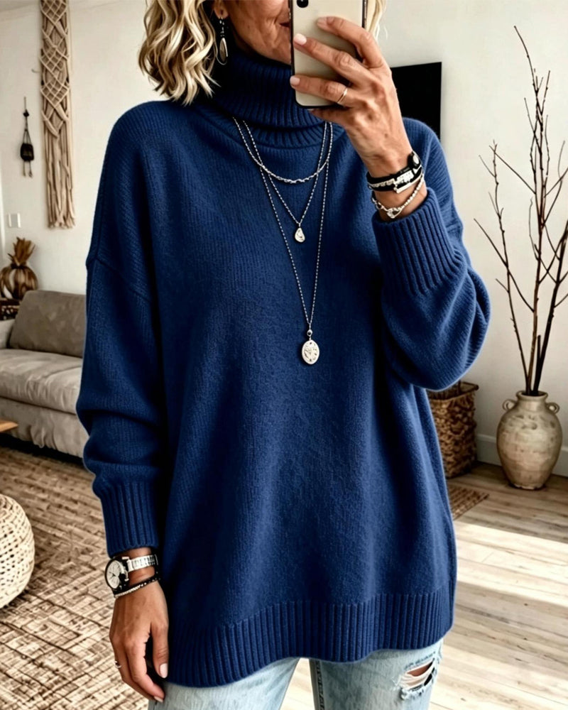 Pull-Over Col Haut Ample