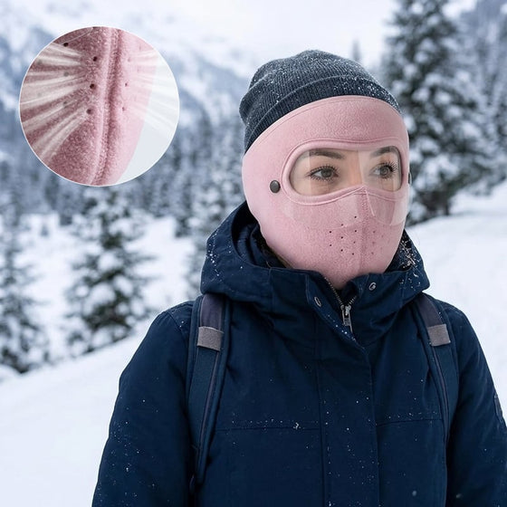 Protection Thermique Des Oreilles Masque Facial D'Hiver Avec Visière De Protection