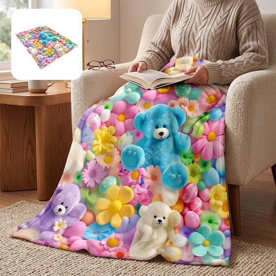 Couverture Mignon Peluche 3D Jeté