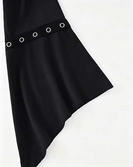 Blouse Uni Bretelles Croisées