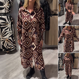 Robe Chemise À Motif Losanges