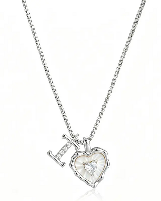 A–Z Micro-Pavé Lettre Initiale Pendentif Collier