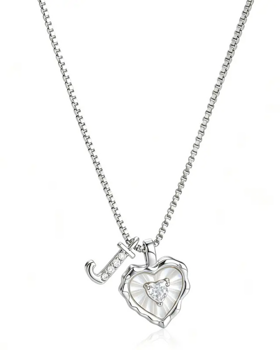 A–Z Micro-Pavé Lettre Initiale Pendentif Collier
