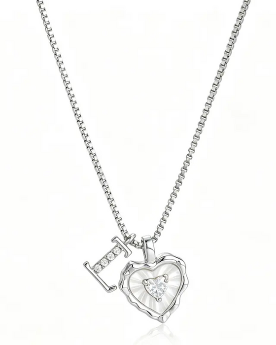 A–Z Micro-Pavé Lettre Initiale Pendentif Collier