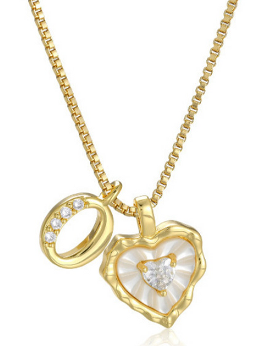 A–Z Micro-Pavé Lettre Initiale Pendentif Collier