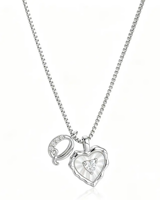 A–Z Micro-Pavé Lettre Initiale Pendentif Collier