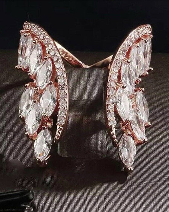 Bague et bracelet ailes d'ange