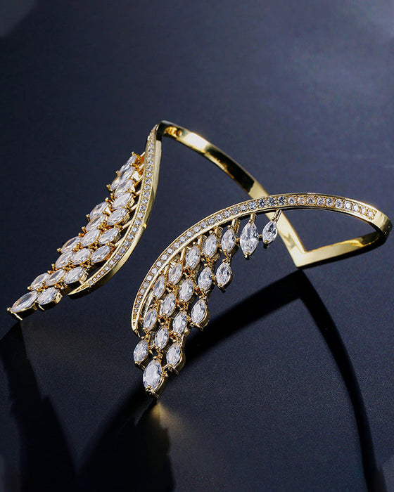 Bague et bracelet ailes d'ange